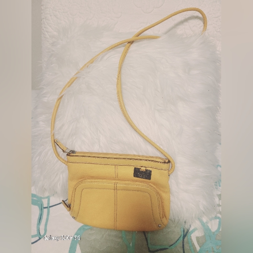 Tignanello Mustard Crossbody Bag